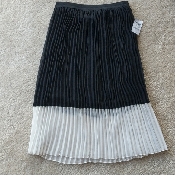 Charlotte Russe Black & White Pleated Skirt - Picture 4 of 4